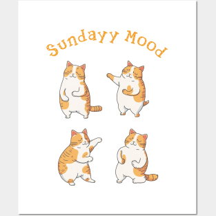 Cat on sunday mood Posters and Art